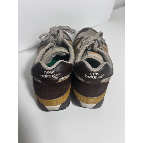 New Balance 675 Sneakers Low Profile Brown Yellow Streetwear 8 athletic sporty - Picture 4 of 8